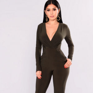 Olive Green Jumpsuit